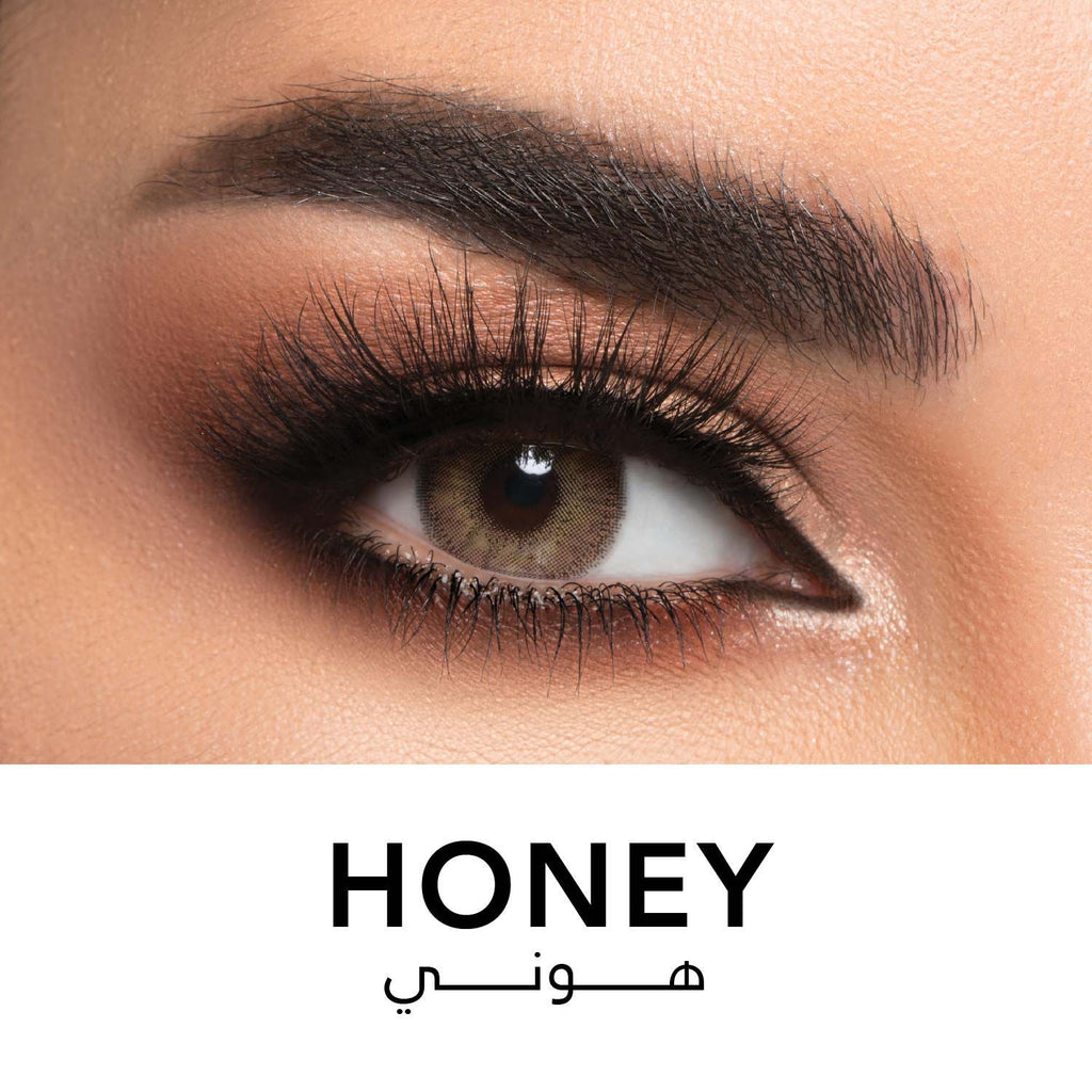 Athena Honey Colored Contact Lenses