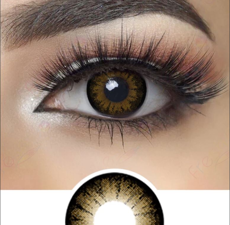 Big Eyes Chocolate Brown Colored Contact Lenses