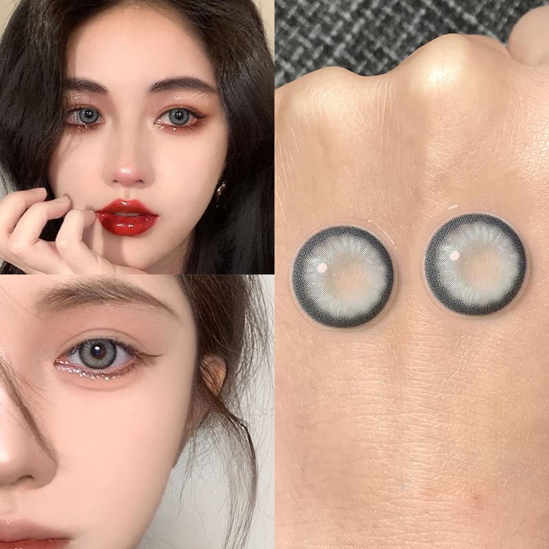 Black Swan Grey Prescription Colored Contact Lenses