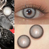 Black Swan Grey Prescription Colored Contact Lenses