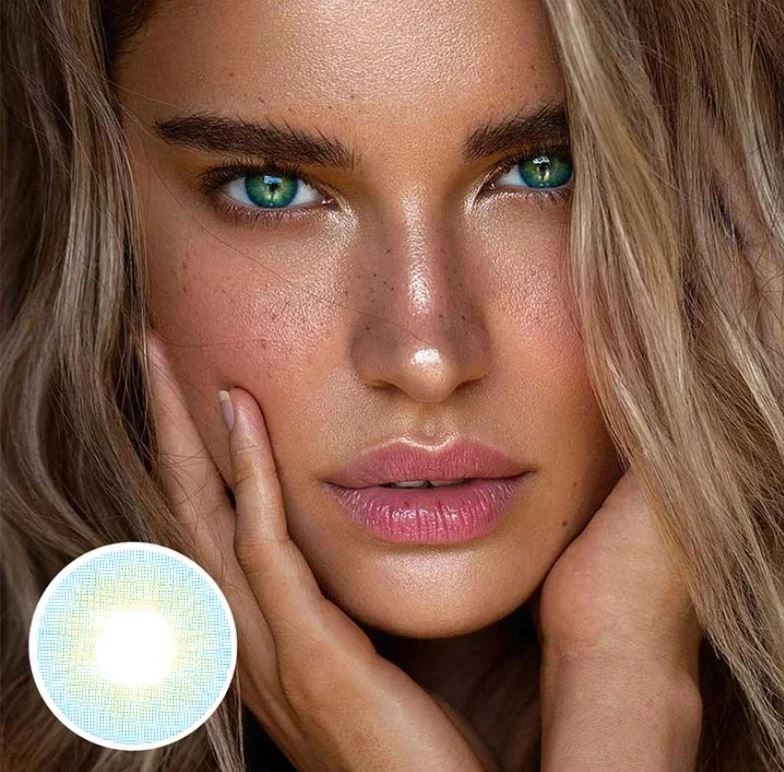 Caramelize Blue Colored Contact Lenses