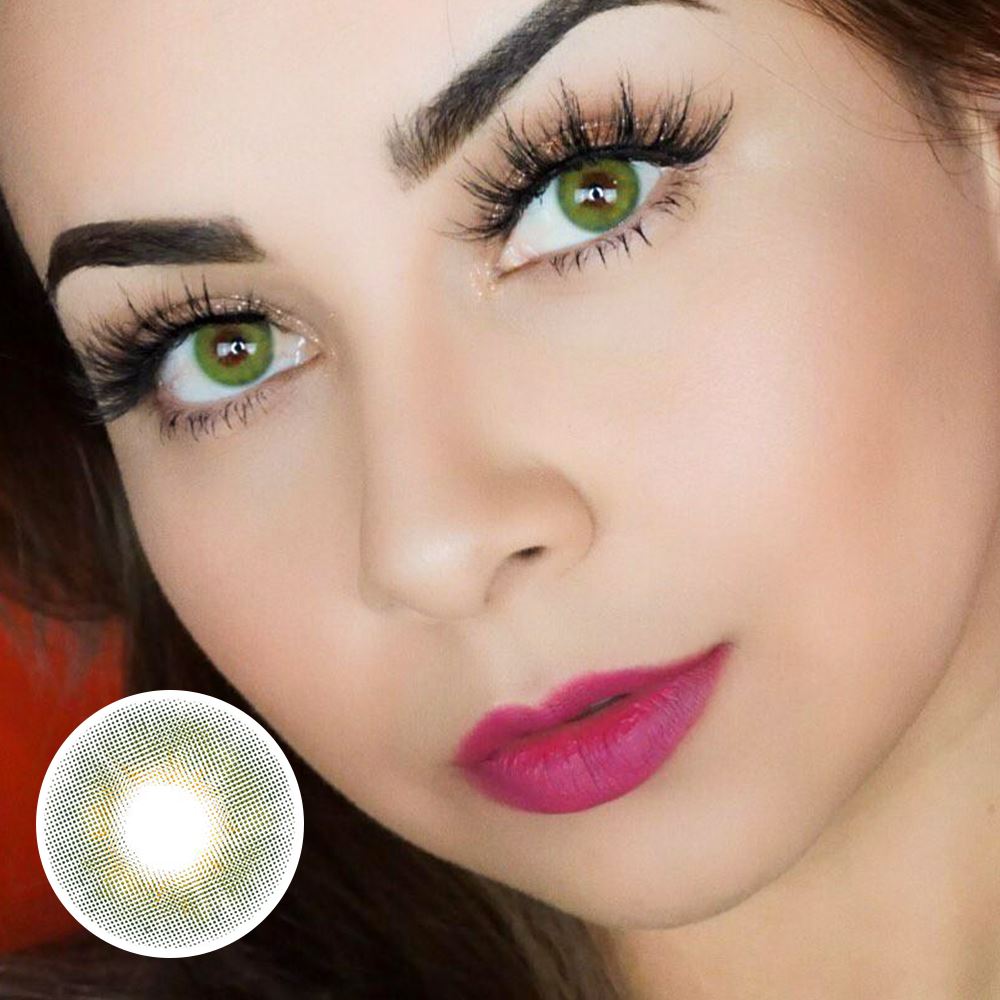 Caramelize FONESTA Green Colored Contact Lenses