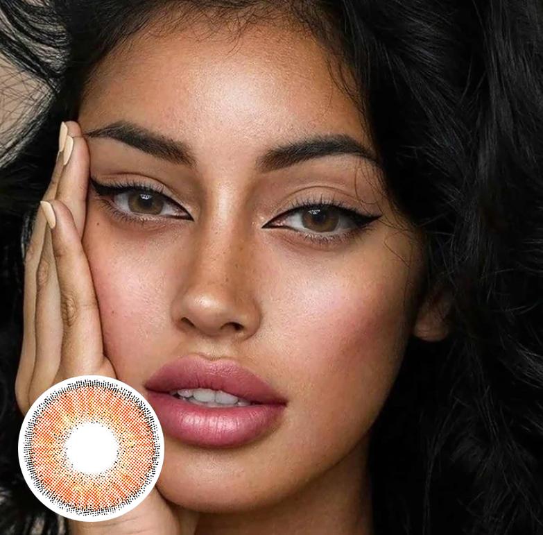Caramelize Monros co Brown Colored Contact Lenses