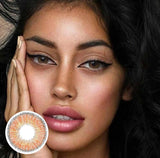 Caramelize Monros co Brown Colored Contact Lenses