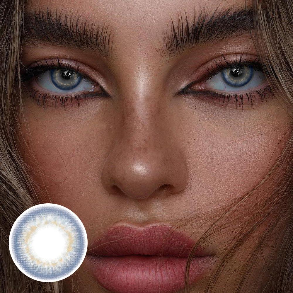 Caribbean Blue Colored Contact Lenses