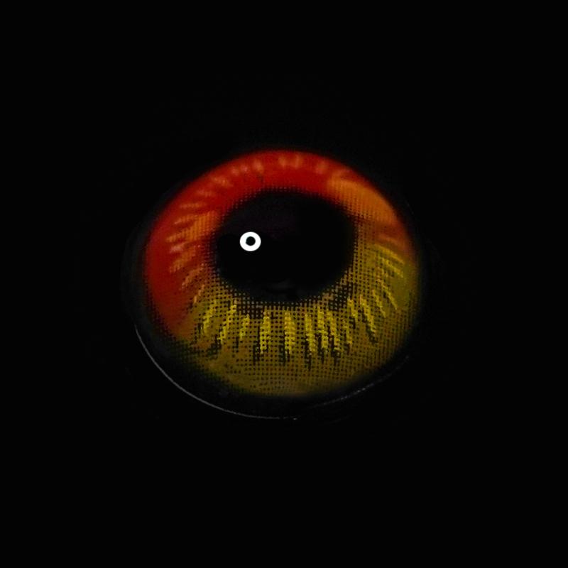 Cosplay Anime red brown Colored Contact Lenses