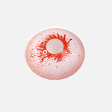 Cosplay 22mm Blood Burst White and Red Colored Contact Lenses