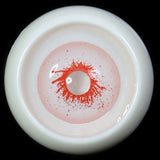 Cosplay 22mm Blood Burst White and Red Colored Contact Lenses