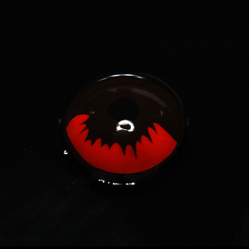 Cosplay Kamado Tanjirou Red Colored Contact Lenses