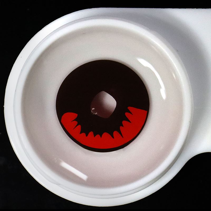 Cosplay Kamado Tanjirou Red Colored Contact Lenses