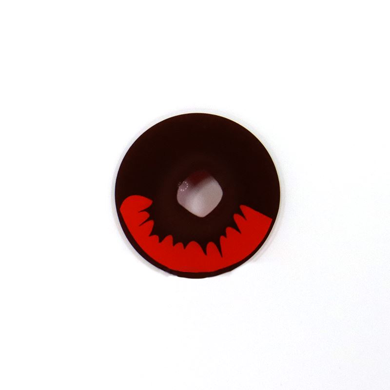Cosplay Kamado Tanjirou Red Colored Contact Lenses