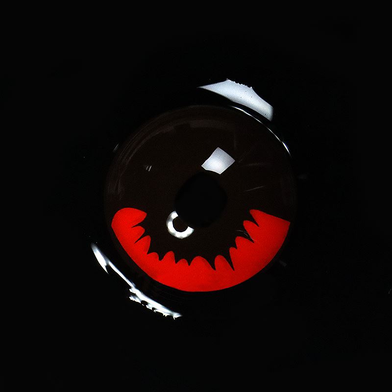 Cosplay Kamado Tanjirou Red Colored Contact Lenses