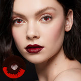Cosplay Kamado Tanjirou Red Colored Contact Lenses
