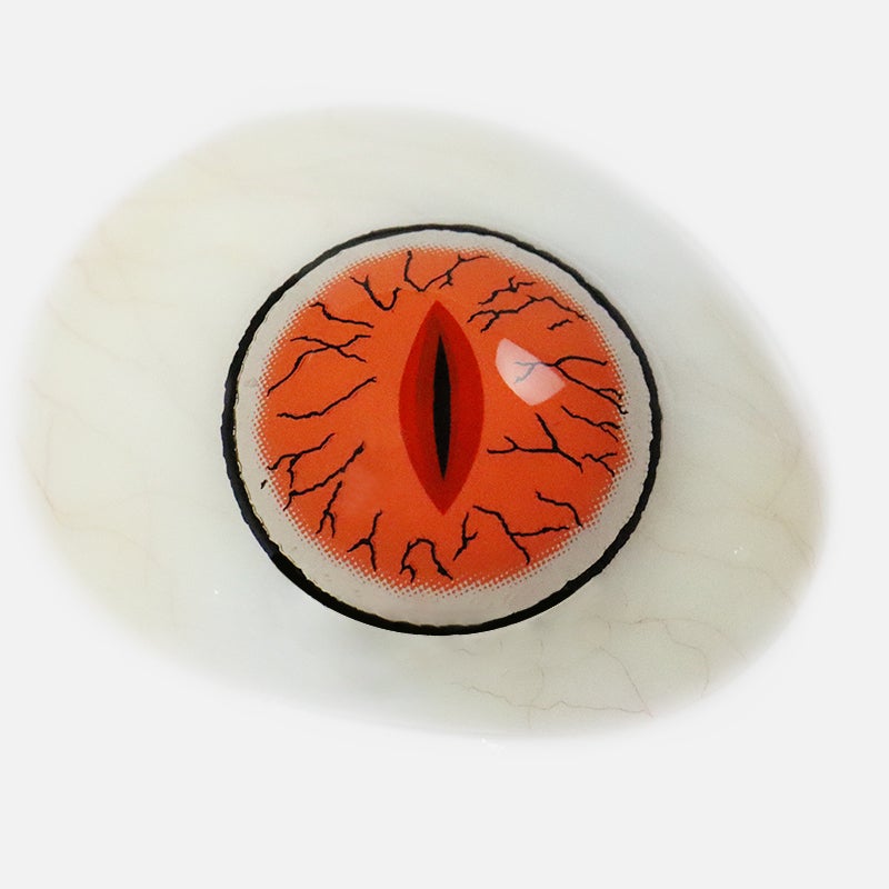 Cosplay Kibutsuji Muzan Red Colored Contact Lenses
