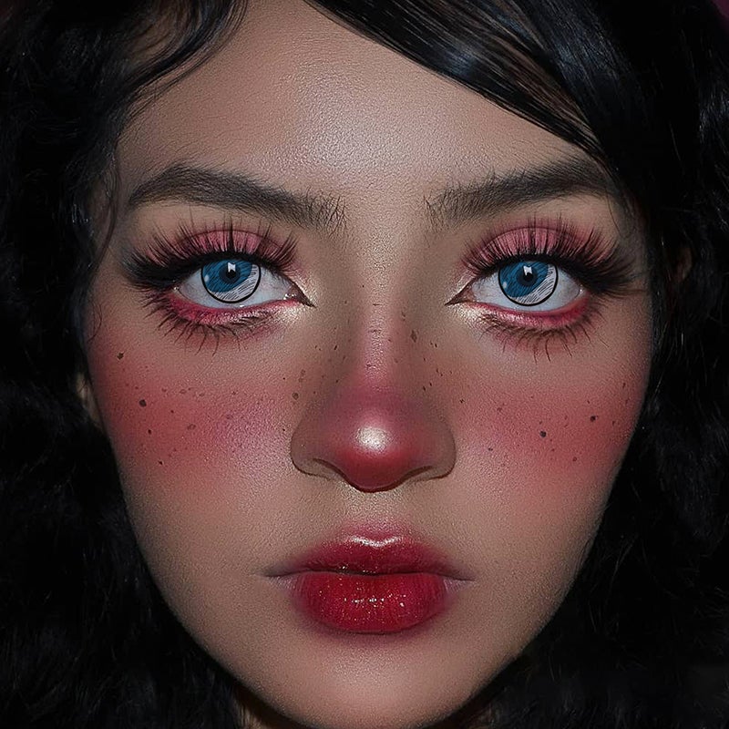 Cosplay Kumooni Grey Colored Contact Lenses