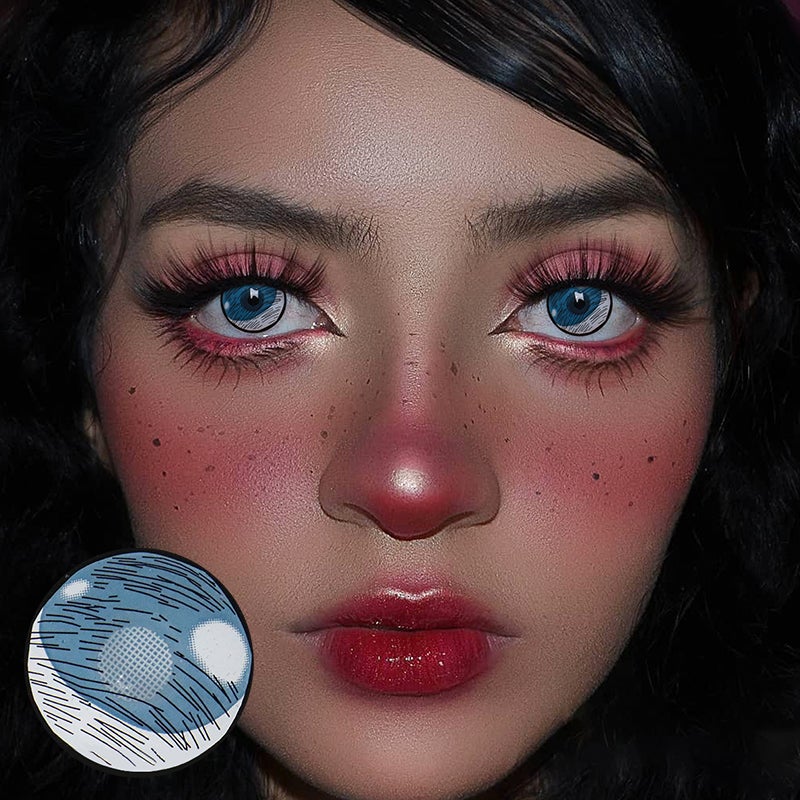 Cosplay Kumooni Grey Colored Contact Lenses