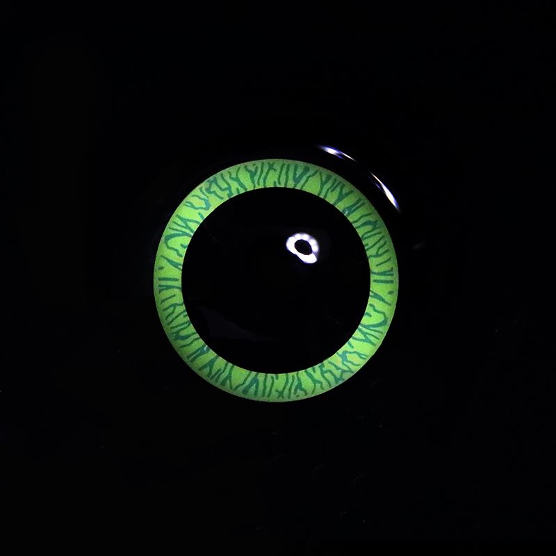 Cosplay Nebulos Green Colored Contact Lenses