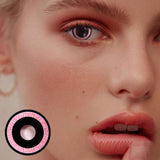 Cosplay Nebulos Pink Colored Contact Lenses
