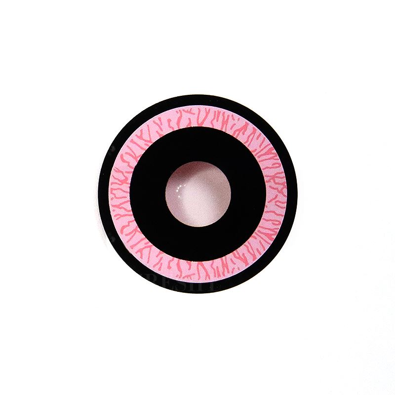 Cosplay Nebulos Pink Colored Contact Lenses