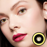 Cosplay Nebulos Yellow Colored Contact Lenses