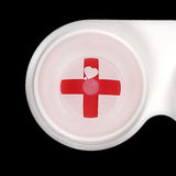 Cosplay Red cross Colored Contact Lenses
