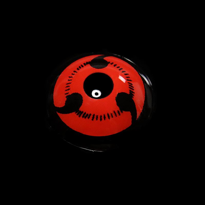 Cosplay 22mm Sharingan Ⅲ Red Colored Contact Lenses
