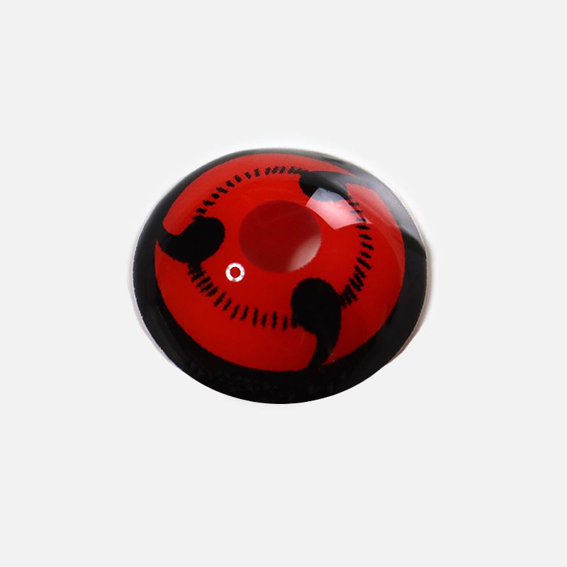 Cosplay 22mm Sharingan Ⅲ Red Colored Contact Lenses