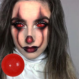 Cosplay 22mm Slera Red Mesh Colored Contact Lenses