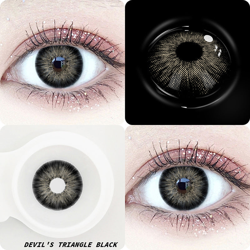 Amazonia Devil's Triangle Black Colored Contact Lenses