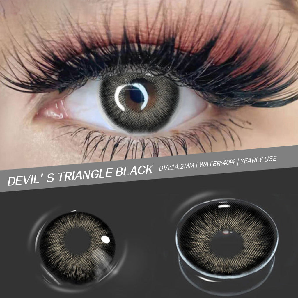 Amazonia Devil's Triangle Black Colored Contact Lenses