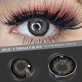 Amazonia Devil's Triangle Black Colored Contact Lenses