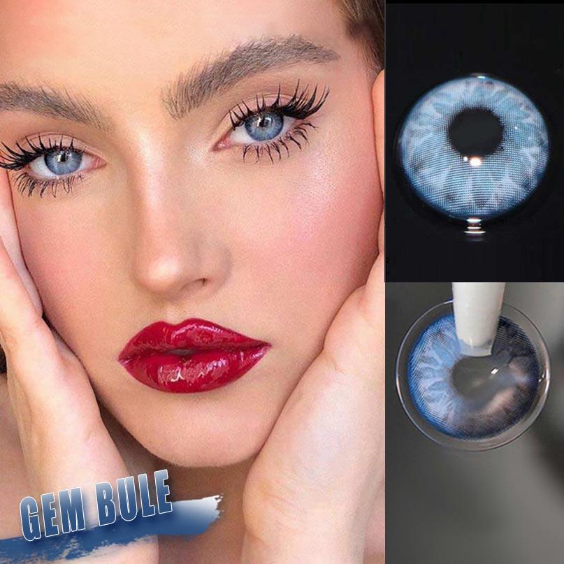 Gem Blue Prescription  Colored Contact Lenses