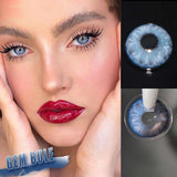 Gem Blue Prescription  Colored Contact Lenses