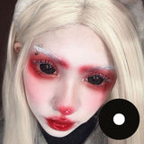 Halloween 22mm Black Sclera Colored Contact Lenses