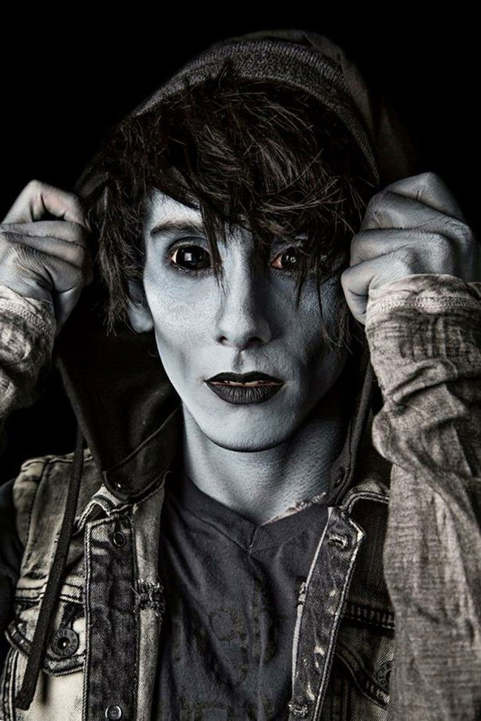 Halloween 22mm Black Sclera Colored Contact Lenses