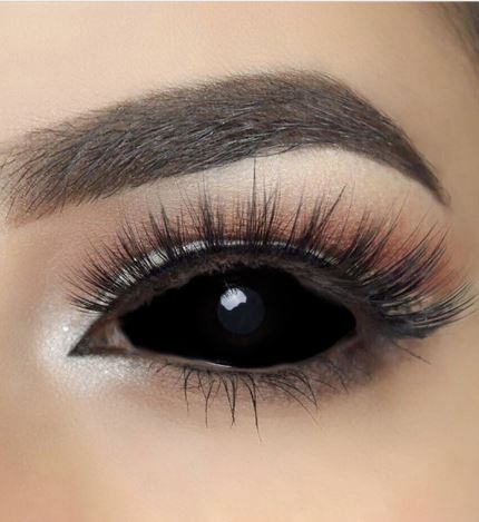 Halloween 22mm Black Sclera Colored Contact Lenses