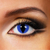 Halloween Cat Eye Blue Colored Contact Lenses