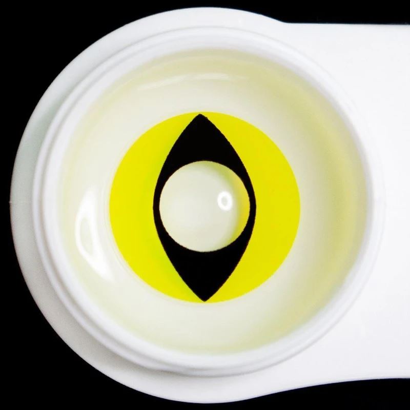 Halloween cat eye yellow Colored Contact Lenses