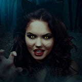 Halloween cat eye yellow Colored Contact Lenses