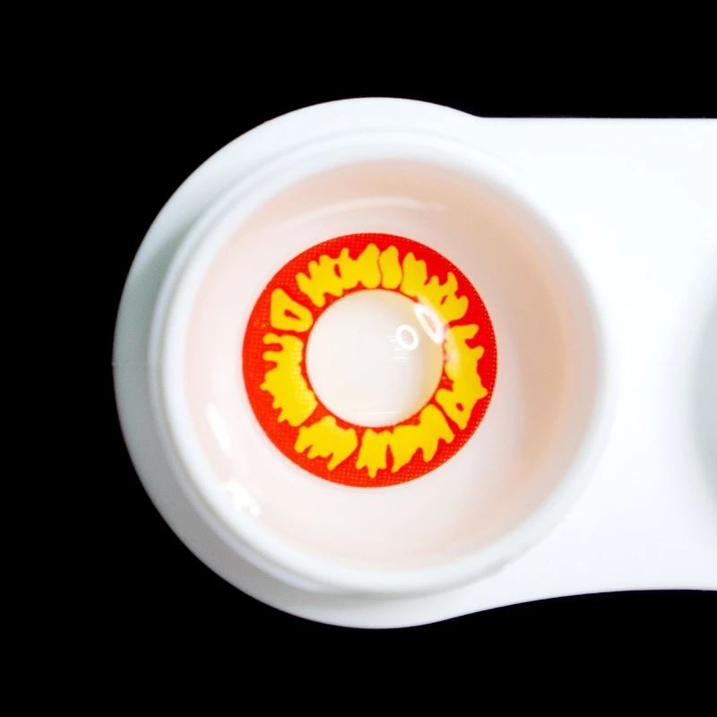 Halloween Goblin red Colored Contact Lenses