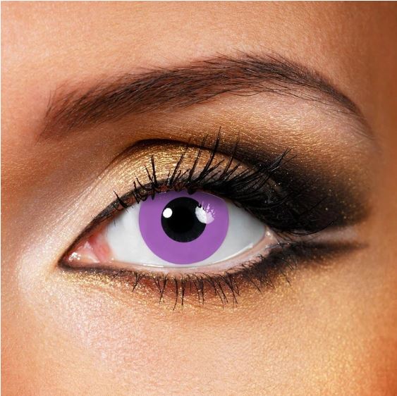 Halloween Grey violet block Purple Colored Contact Lenses