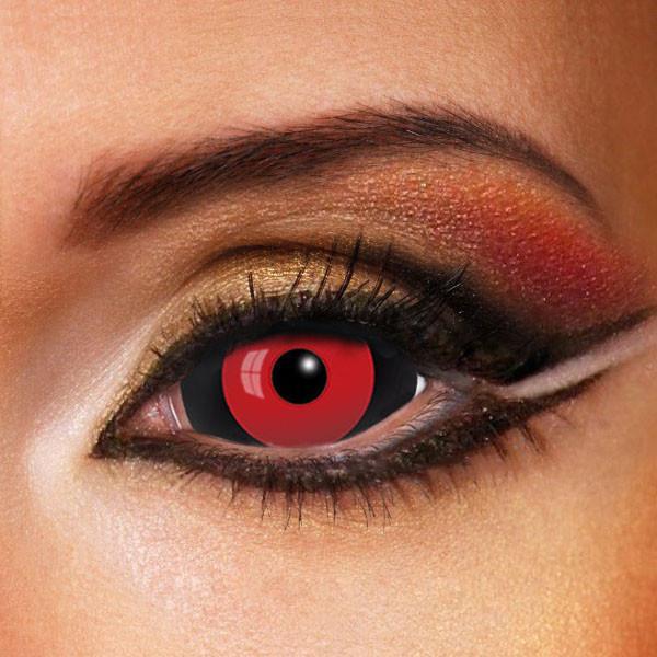 Halloween 22mm Jigsaw Black&Red Colored Contact Lenses