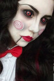 Halloween 22mm Jigsaw Black&Red Colored Contact Lenses