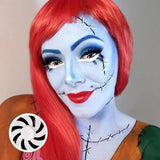 Halloween OPTICAL ILLUSION Black Colored Contact Lenses