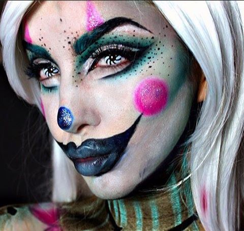 Halloween OPTICAL ILLUSION Black Colored Contact Lenses