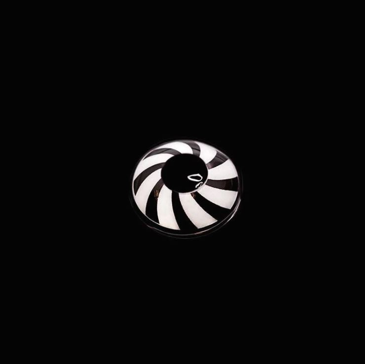Halloween OPTICAL ILLUSION Black Colored Contact Lenses