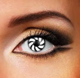 Halloween OPTICAL ILLUSION Black Colored Contact Lenses