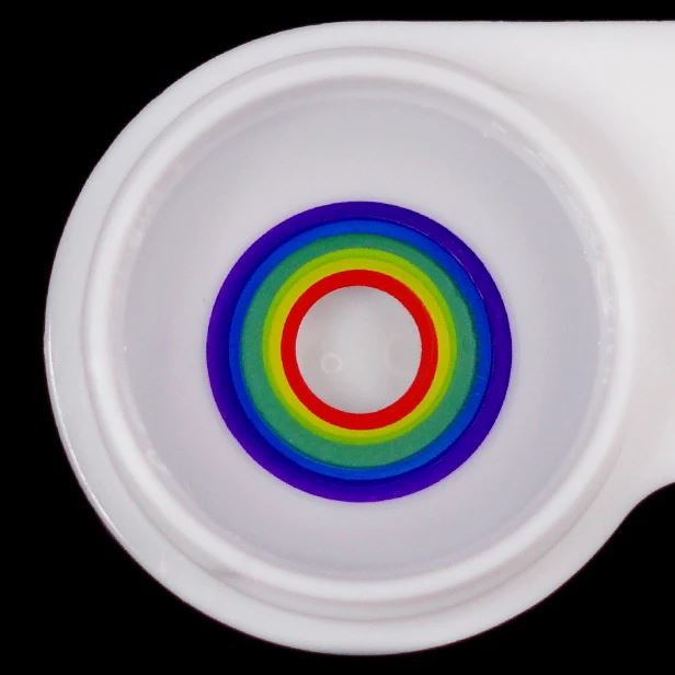 Halloween RAINBOW Multicolor Colored Contact Lenses
