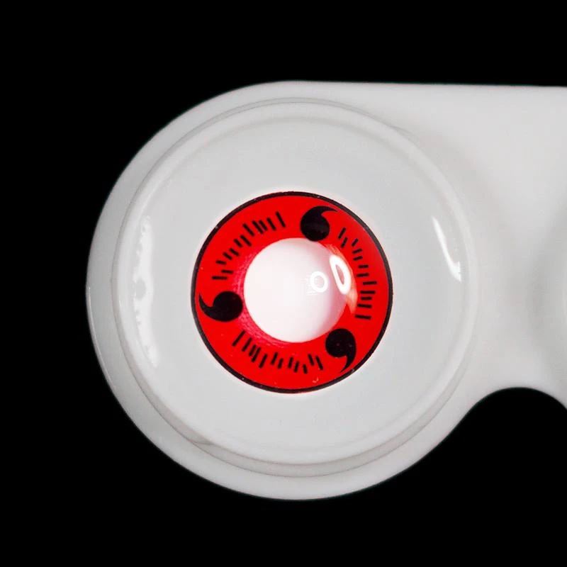 Halloween Red Sasuke Uchiha Colored Contact Lenses