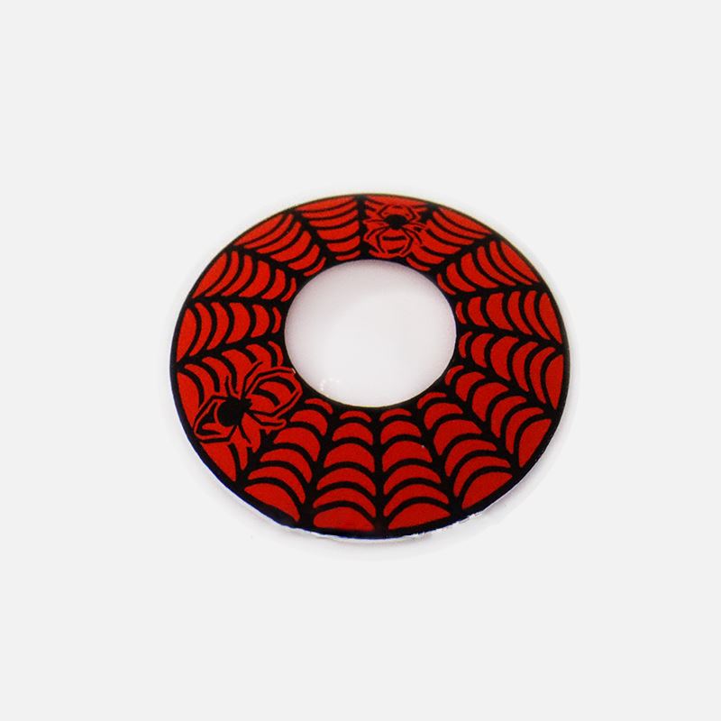 Halloween Spider Web Black Colored Contact Lenses